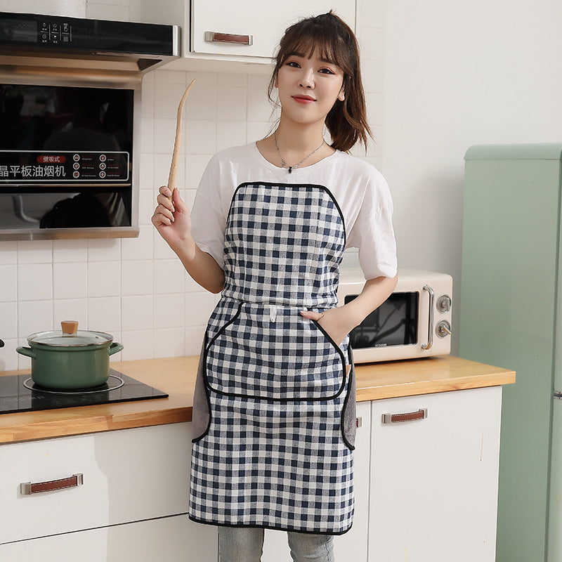 Kitchen Waterproof And Oil-proof Home Cooking Female Vibrato With Strapless Apron by http://Lolyshop.shop