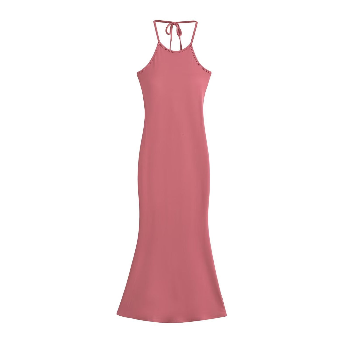 Halter Rope Slim Fit Backless Long Dress