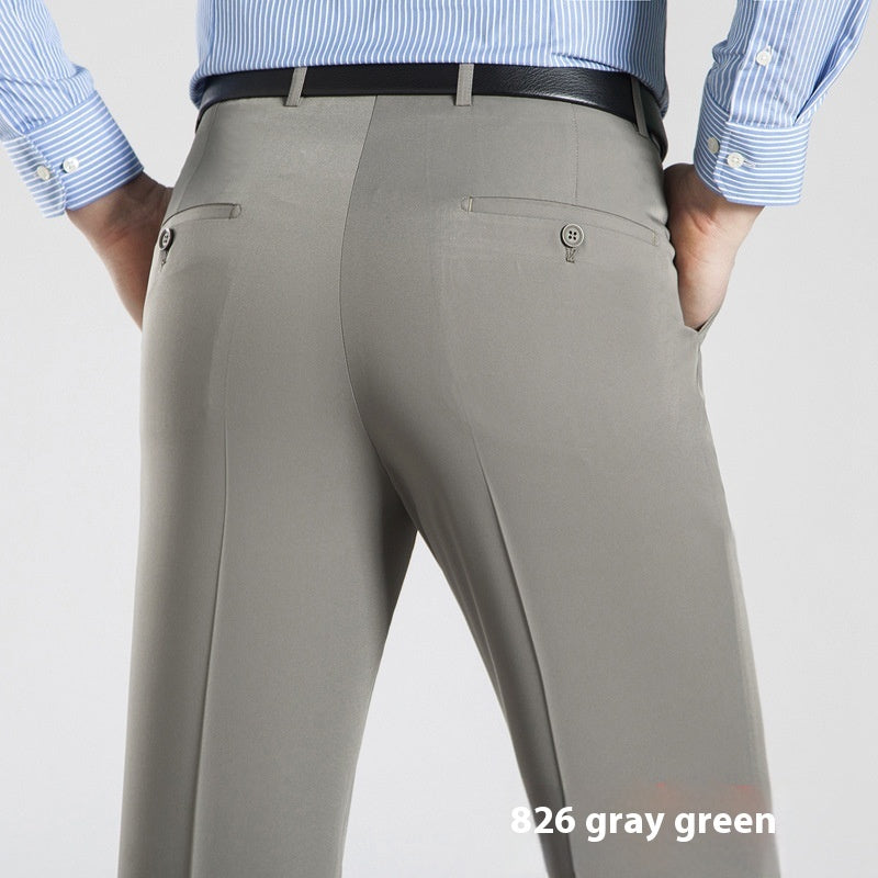 Men's Suit Pants High Waist Loose Business Formal Wear by http://Lolyshop.shop