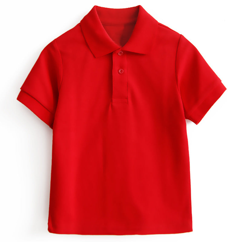 Children's Polo Shirt With Solid Color Cotton Lapel by http://Lolyshop.shop