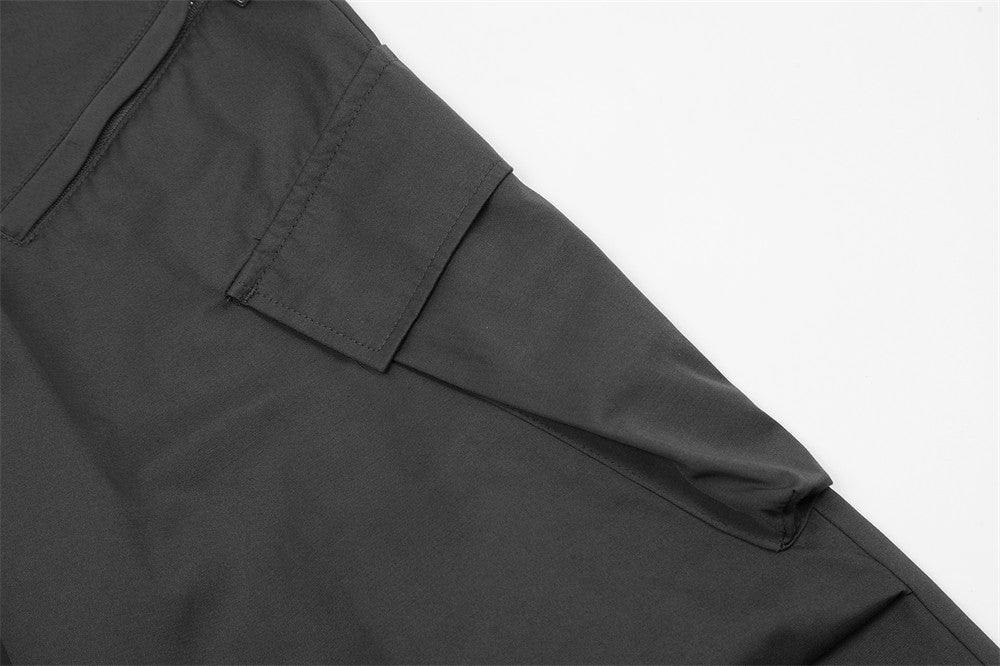 Multi-pocket Pleated Workwear Casual Pants Men by http://Lolyshop.shop