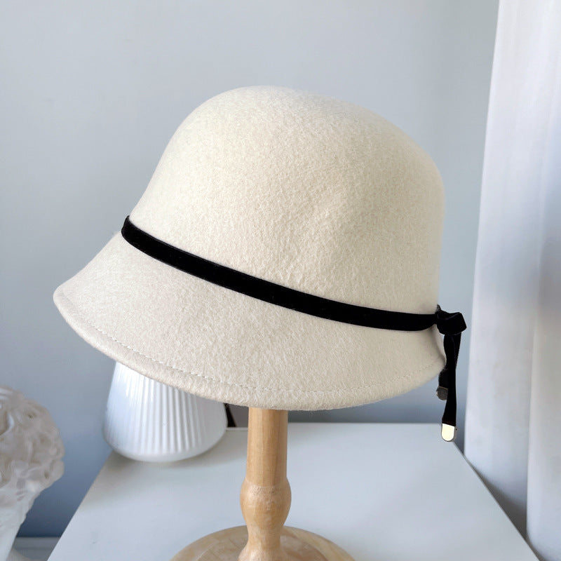 Wool Felt Hats Fine Bow Ladies by http://Lolyshop.shop