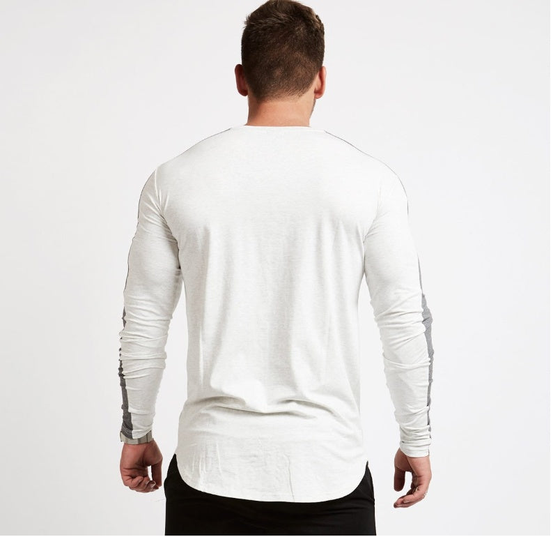 Brand Men fashion t shirt Slim shirts male Tops Leisure Bodybuilding Long Sleeve by http://Lolyshop.shop