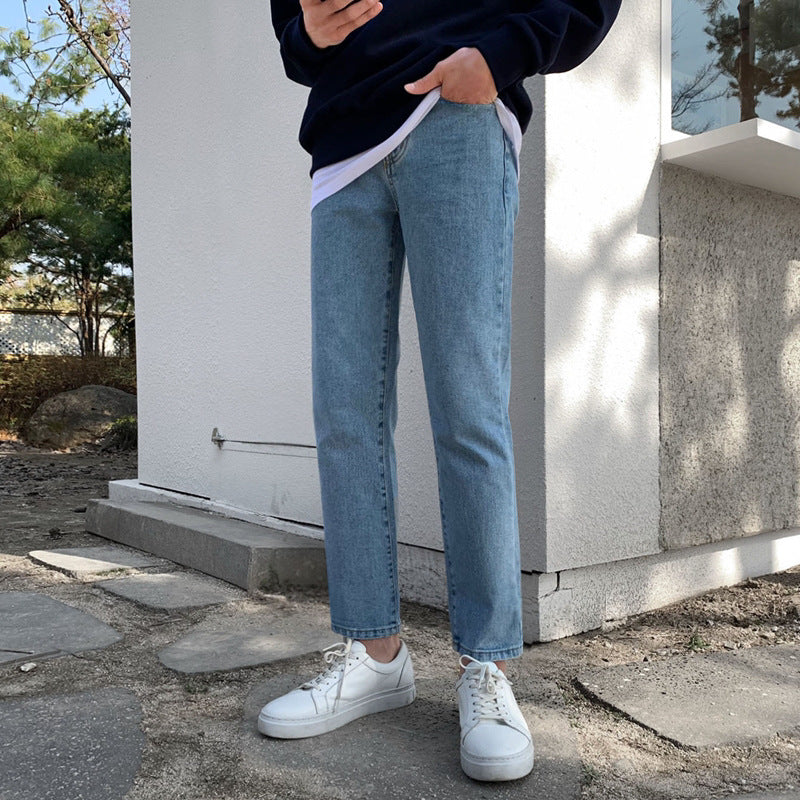 Loose Straight Cropped Pants Retro Trousers by http://Lolyshop.shop