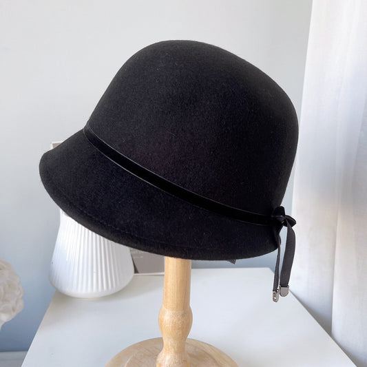 Wool Felt Hats Fine Bow Ladies by http://Lolyshop.shop