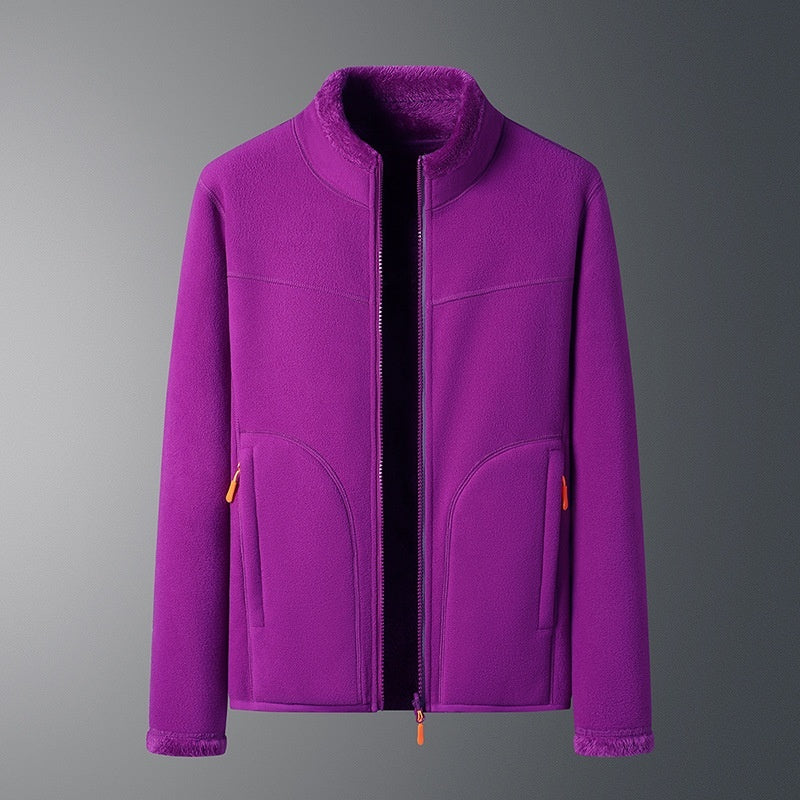 Outdoor Fleece Coat Men's And Women's Autumn And Winter Warm Fleece Sweater Fleece-lined by http://Lolyshop.shop
