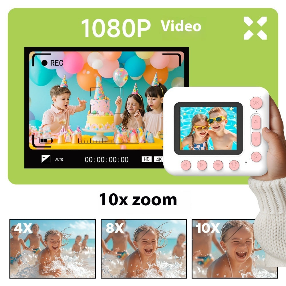 Children's Print Camera 1080p Selfie HD Video Polaroid by http://Lolyshop.shop