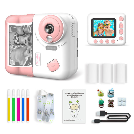 Children's Print Camera 1080p Selfie HD Video Polaroid by http://Lolyshop.shop