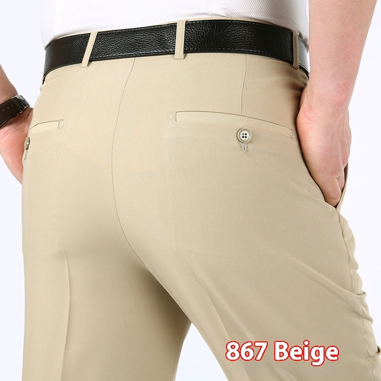 Men's Suit Pants High Waist Loose Business Formal Wear by http://Lolyshop.shop