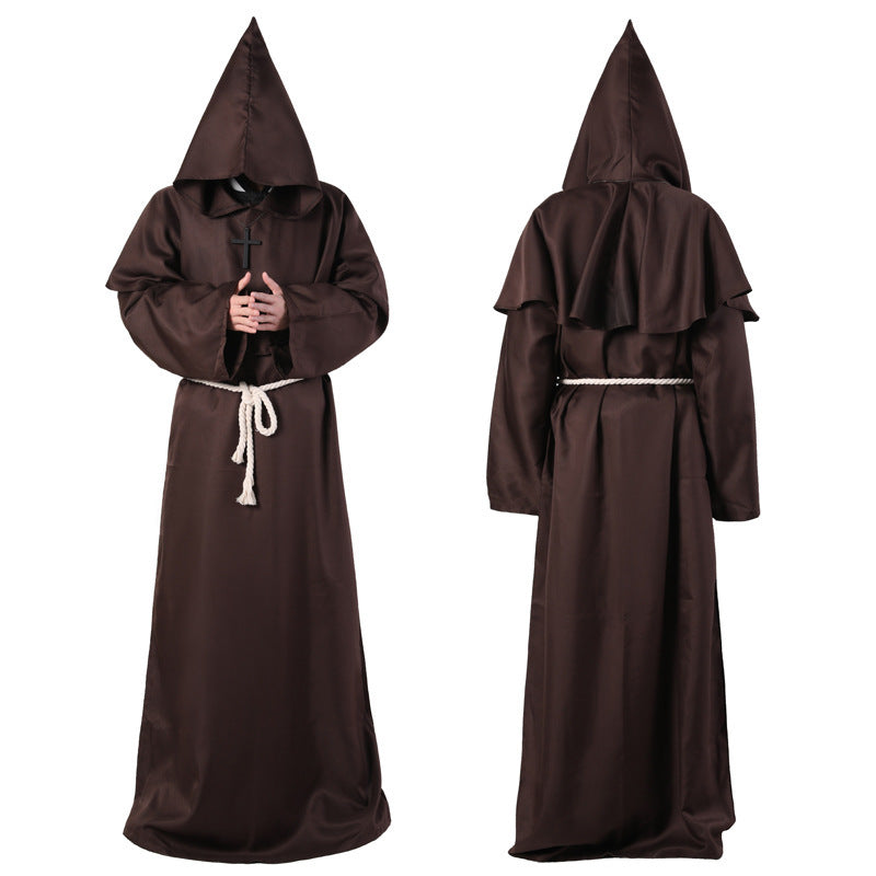 Halloween Costume Medieval Friar Wizard Costume by http://Loyshop.shop