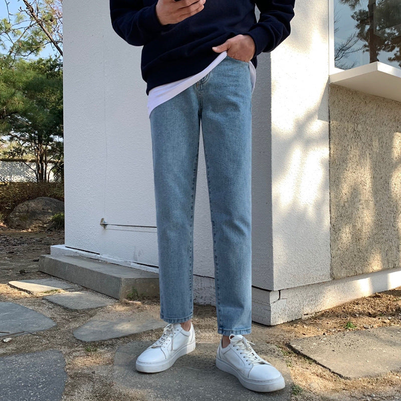 Loose Straight Cropped Pants Retro Trousers by http://Lolyshop.shop