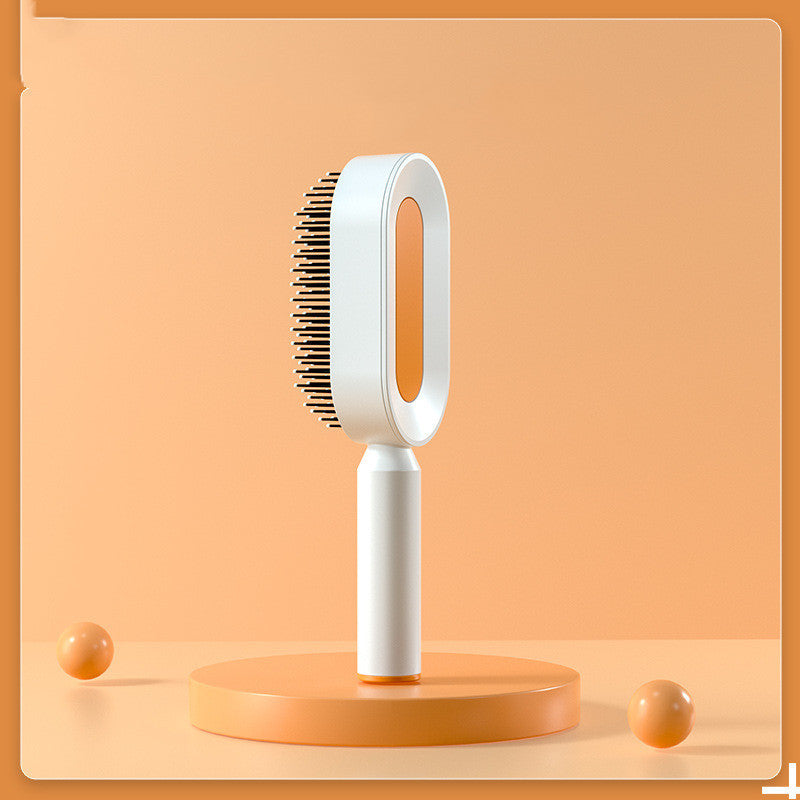 Self Cleaning Hair Brush For Women One-key Cleaning Hair Loss Airbag Massage Scalp Comb Anti-Static Hairbrush by http://Lolyshop.shop