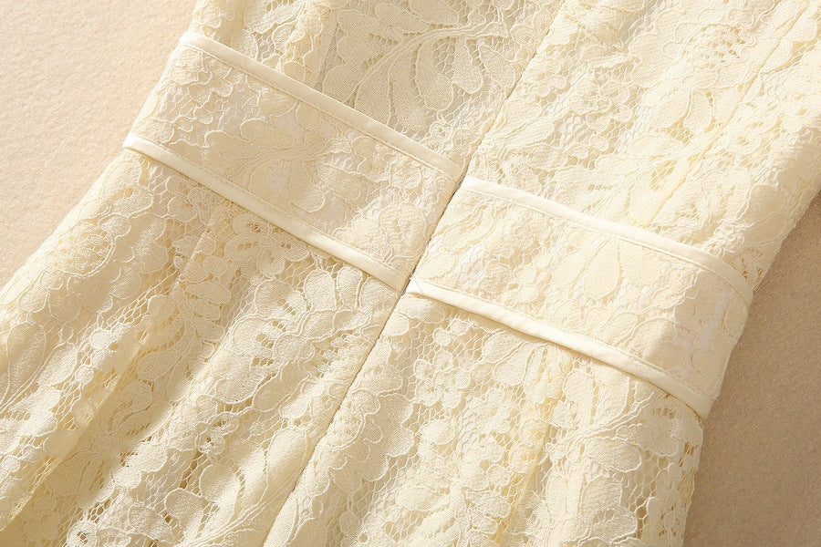 Fashion Embroidery Lace Dress Women
