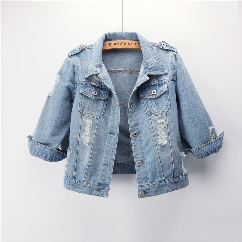 Women's short denim jacket by http://Lolyshop.shop