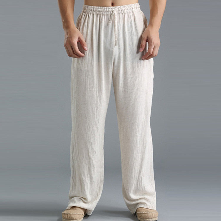 Men's Breathable Linen Loose Casual Sports Pants by http://Lolyshop.shop