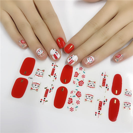 High-end nail polish nail sticker by http://Lolyshop.shop