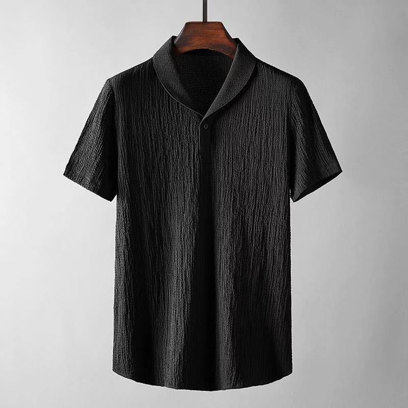 Leisure Suit Summer Loose Short Sleeve Top And Drawstring Trousers Fashion Mens Clothing by http://Lolyshop.shop