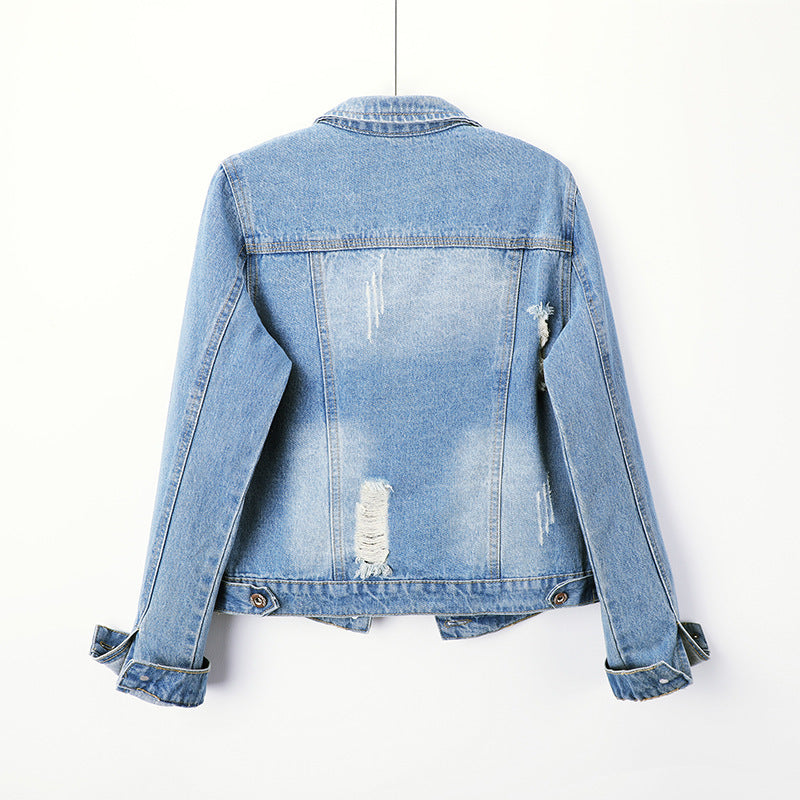 Women's short denim jacket by http://Lolyshop.shop