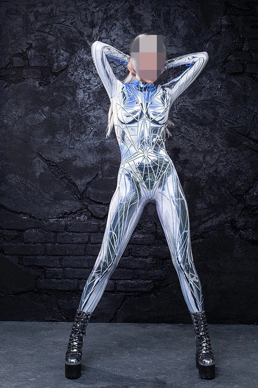Digital Printing Halloween Cosplay Cosplay Clothes Unisex Wear Tight Long Sleeve Jumpsuit by http://Loyshop.shop