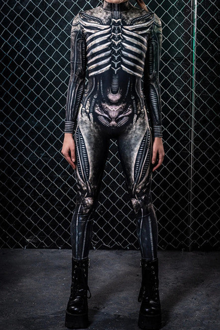 Digital Printing Halloween Cosplay Cosplay Clothes Unisex Wear Tight Long Sleeve Jumpsuit by http://Loyshop.shop