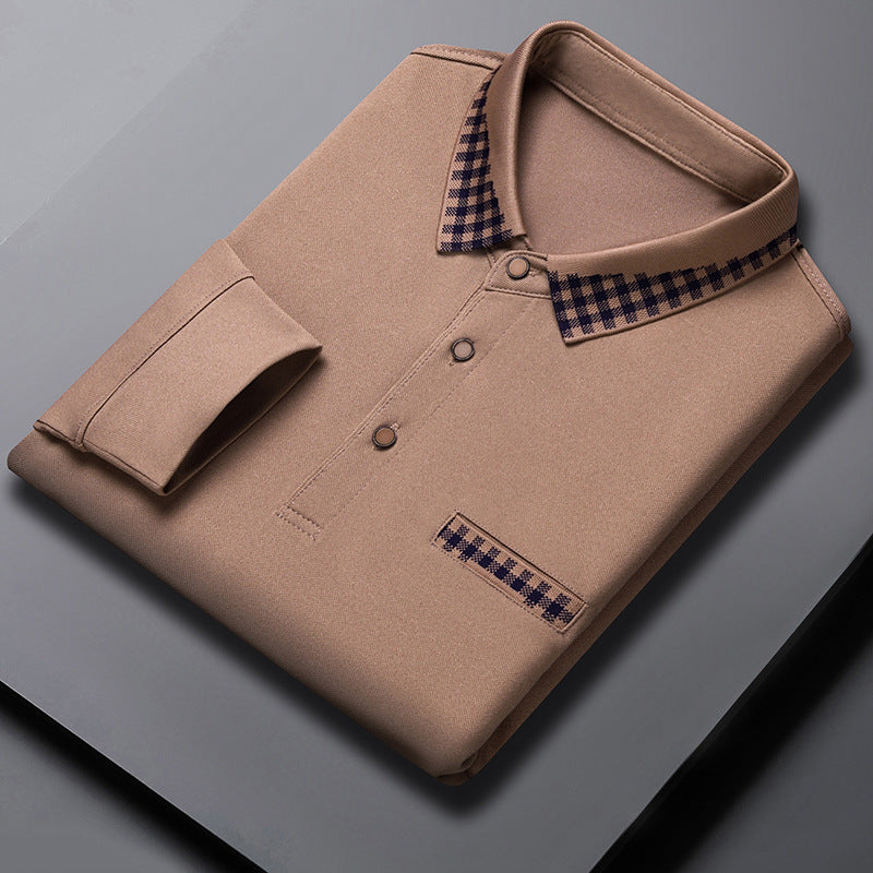 Solid Color Casual Dad Long-t-shirt by http://Lolyshop.shop