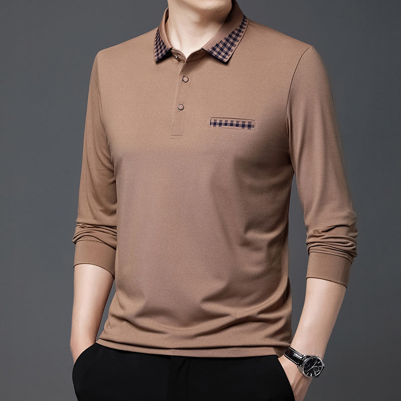 Solid Color Casual Dad Long-t-shirt by http://Lolyshop.shop