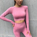 Sports T-shirt Quick-drying Tight High Elastic Short Seamless Long-sleeved Coat