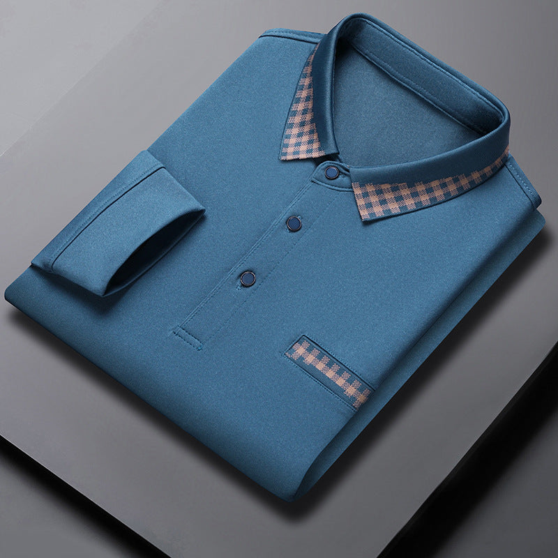 Solid Color Casual Dad Long-t-shirt by http://Lolyshop.shop