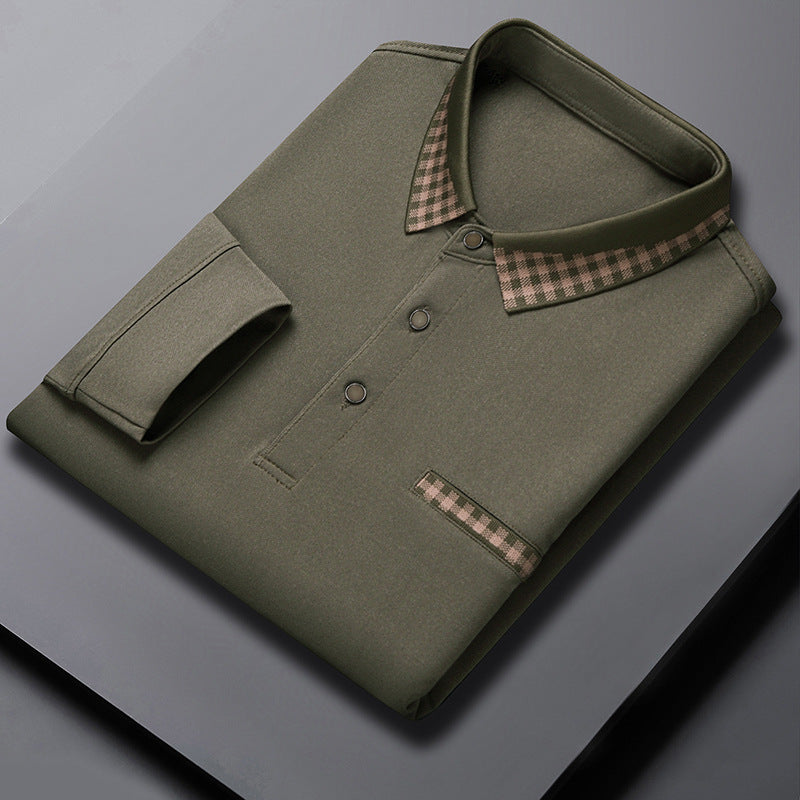 Solid Color Casual Dad Long-t-shirt by http://Lolyshop.shop