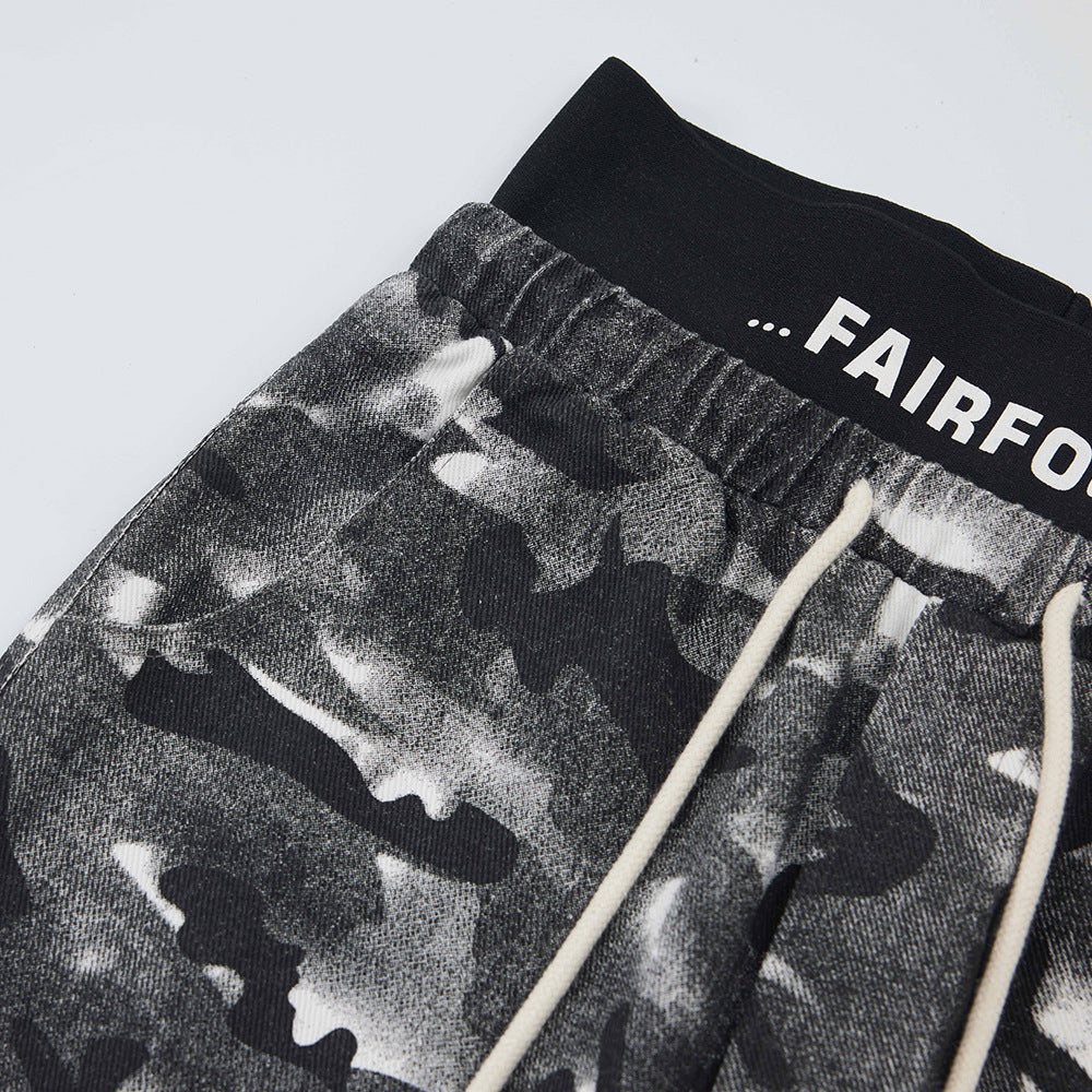 Camouflage Straight-leg Wide-leg Pants Men's Clothing European And American by http://Lolyshop.shop
