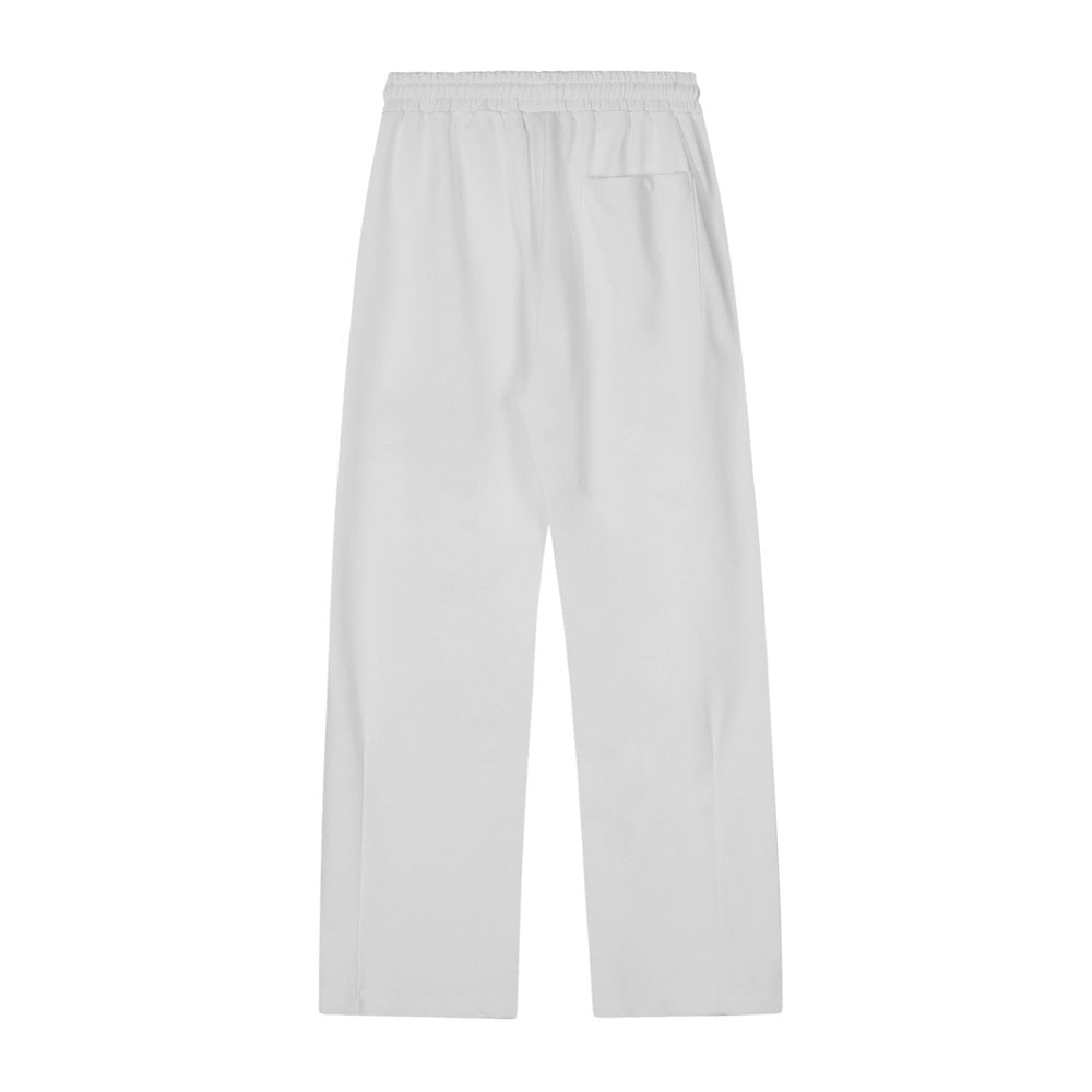 Letter Embroidery Sports Straight Sweatpants Men by http://Lolyshop.shop