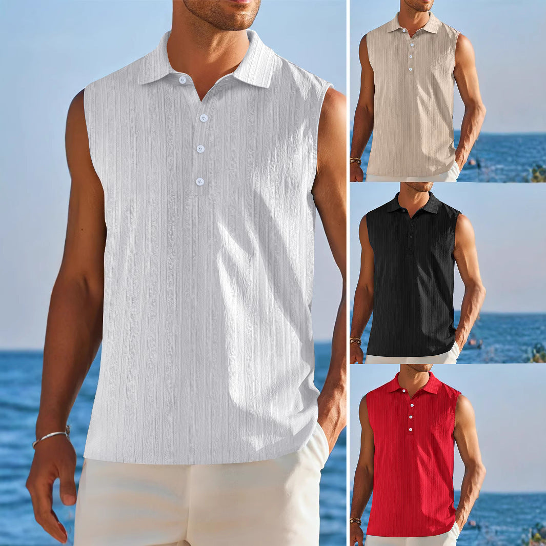Men's Half-open Tube Sleeveless Bottoming Shirt by http://Lolyshop.shop