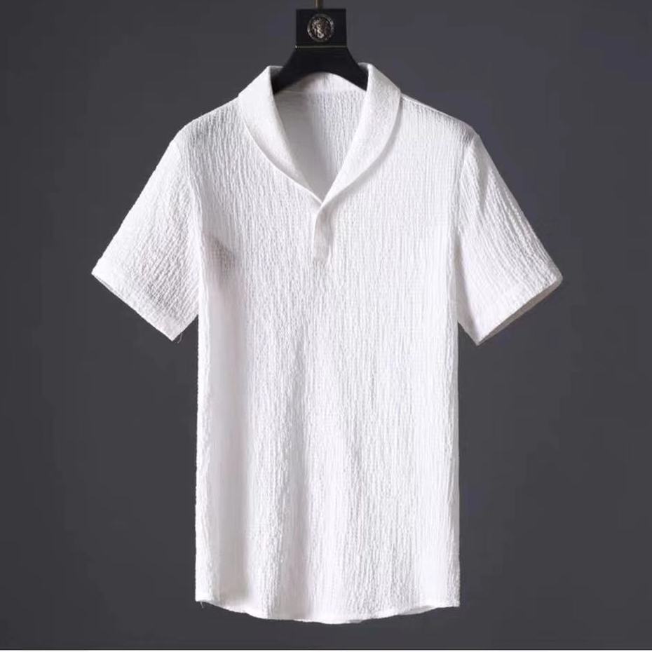 Leisure Suit Summer Loose Short Sleeve Top And Drawstring Trousers Fashion Mens Clothing by http://Lolyshop.shop