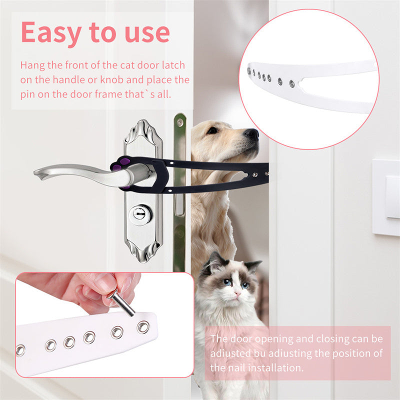 Pet Cat Door Holder Latch Prevents Dogs From Entering Cat Supplies Adjustable Elastic Gate Lock Keep Dog Out Pet Cat Accessories by http://Loyshop.shop