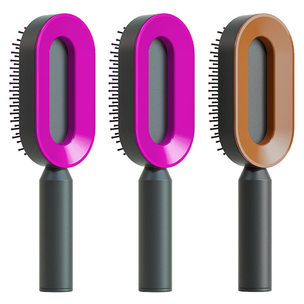 Self Cleaning Hair Brush For Women One-key Cleaning Hair Loss Airbag Massage Scalp Comb Anti-Static Hairbrush by http://Lolyshop.shop