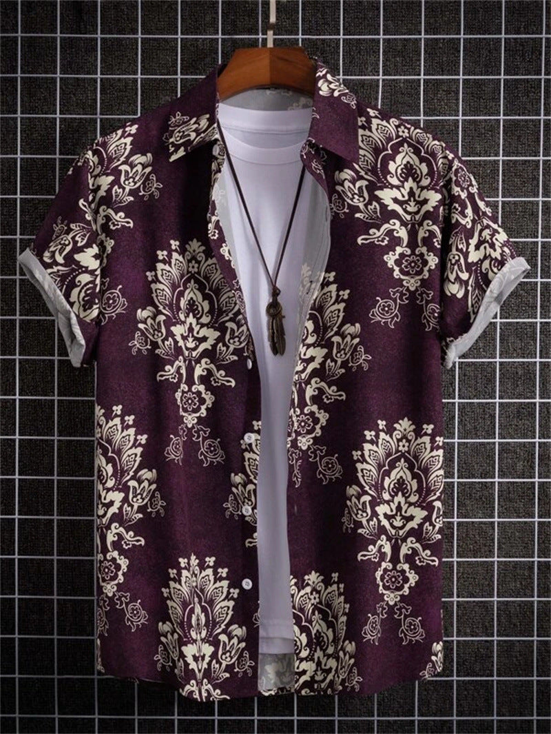 Vintage Shirt Hawaiian Loose Breathable Men's Clothing by http://Lolyshop.shop