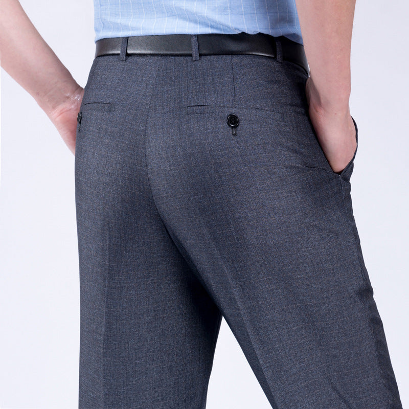 Men's Suit Pants High Waist Loose Business Formal Wear by http://Lolyshop.shop
