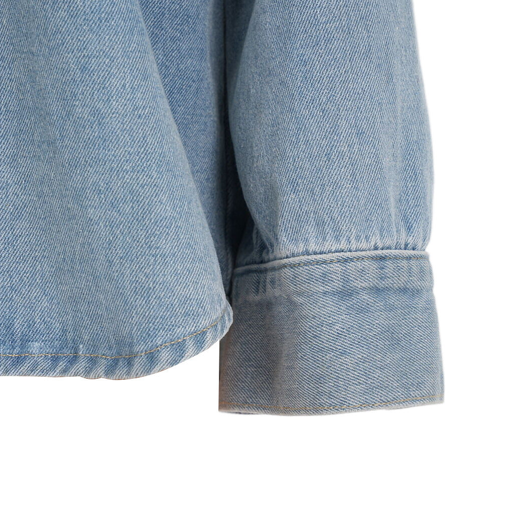 Irregular Washing Loose Denim Shirt Jacket