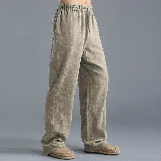 Men's Breathable Linen Loose Casual Sports Pants by http://Lolyshop.shop
