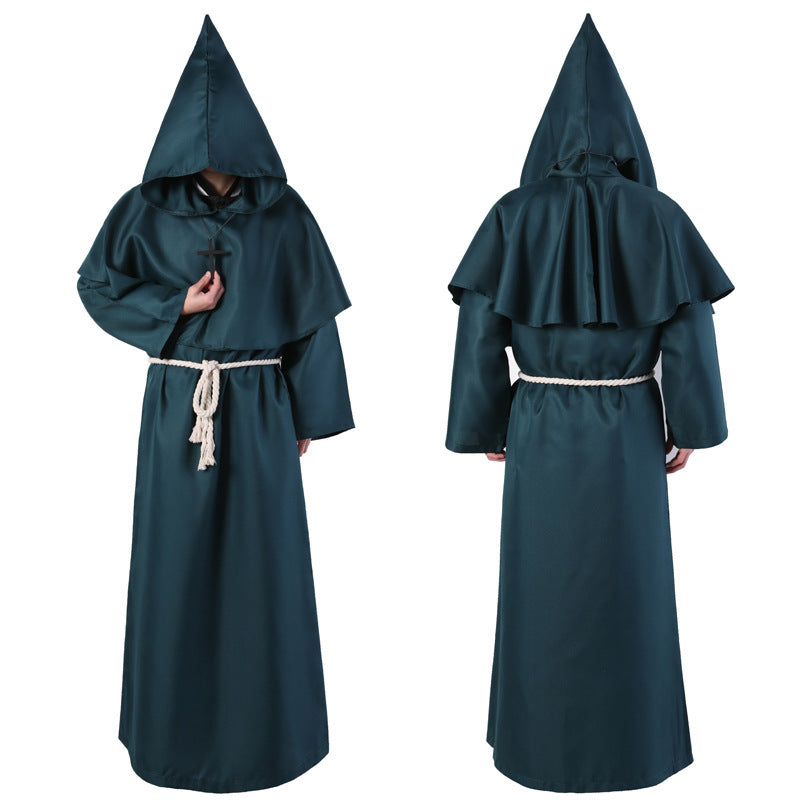 Halloween Costume Medieval Friar Wizard Costume by http://Loyshop.shop