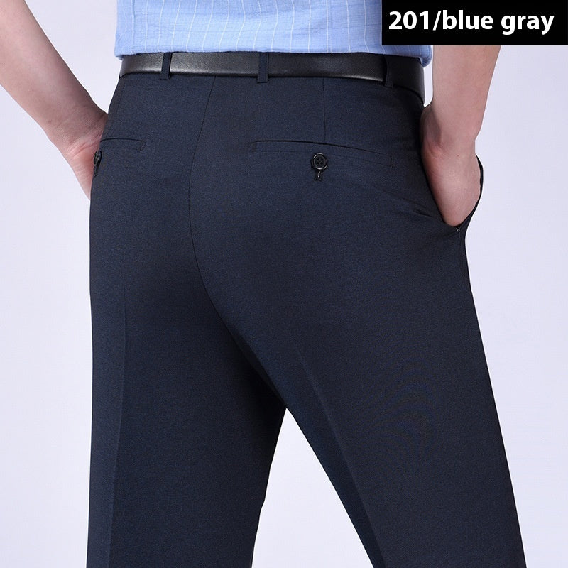 Men's Suit Pants High Waist Loose Business Formal Wear by http://Lolyshop.shop