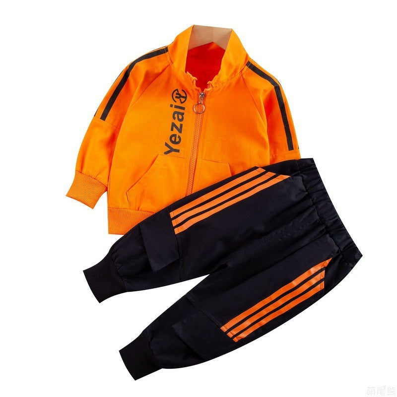 Sports Style Striped Two-piece Children's Clothing Children's Boys And Baby Casual Suits by http://Lolyshop.shop