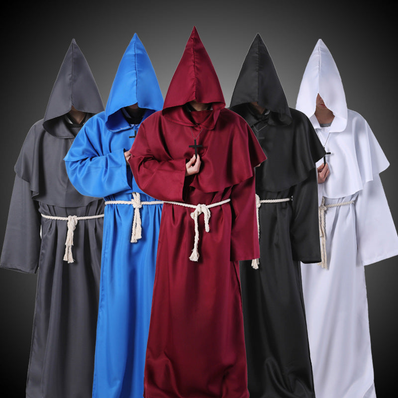 Halloween Costume Medieval Friar Wizard Costume by http://Loyshop.shop