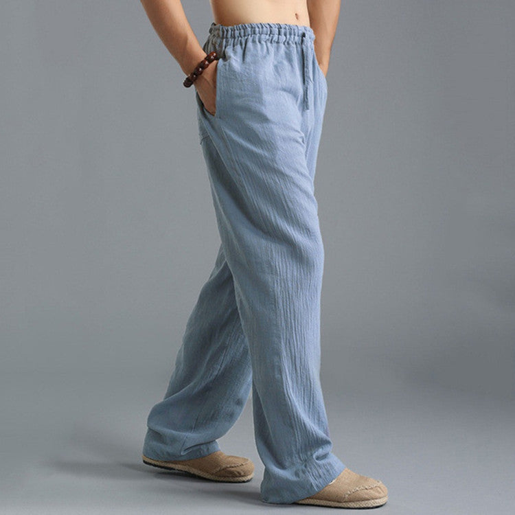 Men's Breathable Linen Loose Casual Sports Pants by http://Lolyshop.shop