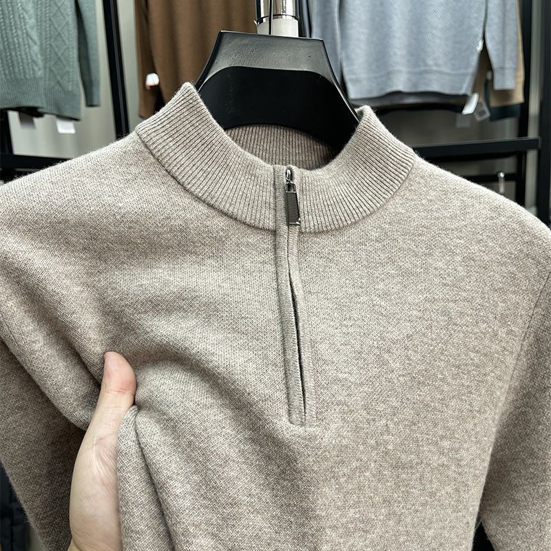 Casual Half Zipper Thermal Knitwear Coat by http://Lolyshop.shop