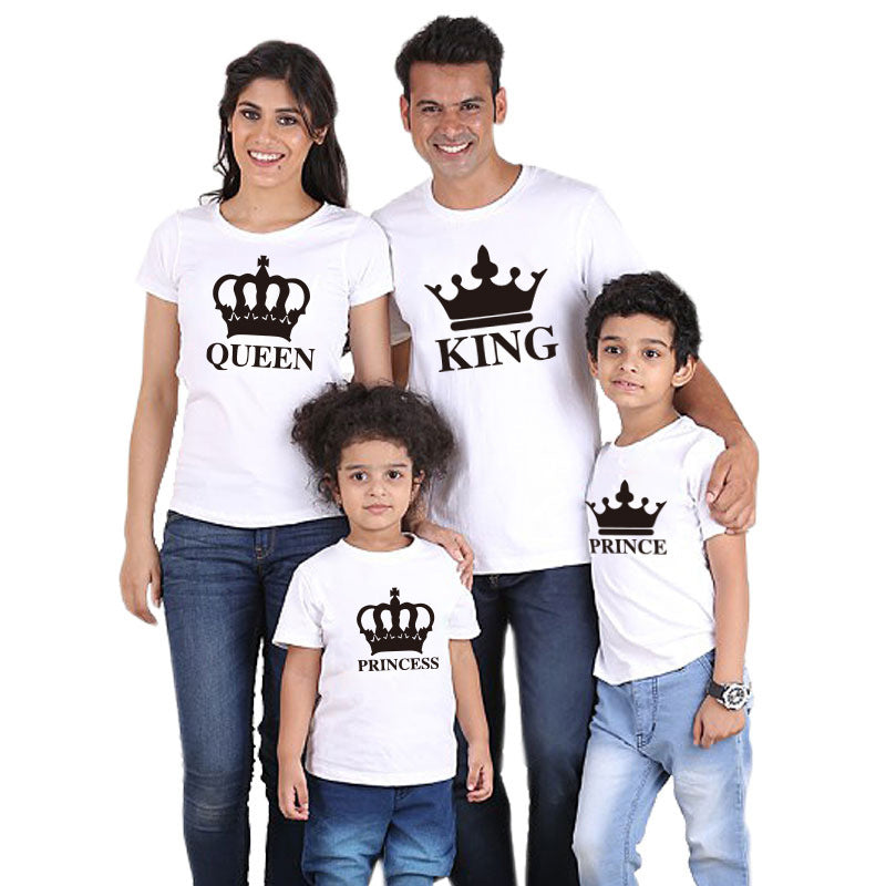 Crown King Family Wear Summer New Short-Sleeved T-Shirt Family Wear by http://Lolyshop.shop