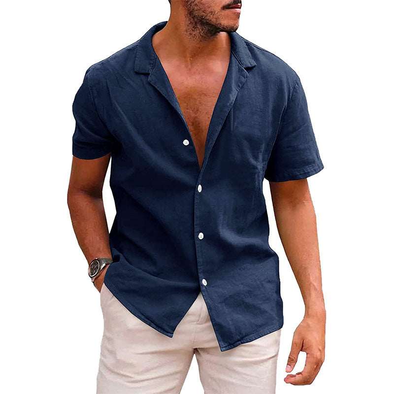 Men's Tops Casual Button Down Shirt Short Sleeve Beach Shirt Summer Mens Clothing by http://Lolyshop.shop
