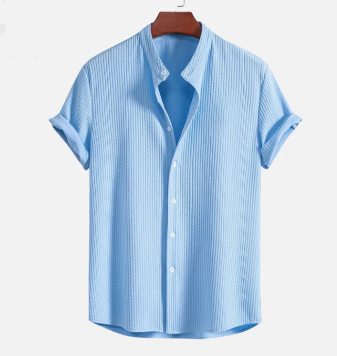 Short Sleeve Loose Shirt Top Summer Mens Clothing by http://Lolyshop.shop
