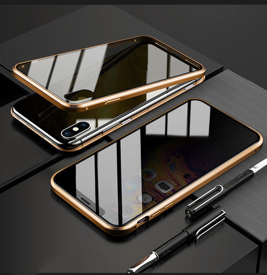 Phone Case Anti-peep Magnetic Protective Shell Magnetic Privacy Glass Case For Phone by https://Lolyshop.shop