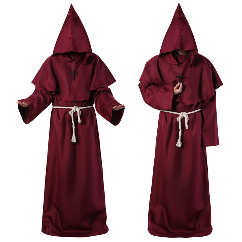 Halloween Costume Medieval Friar Wizard Costume by http://Loyshop.shop